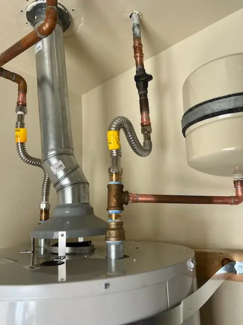 Water heater installation and plumbing repair in Armel